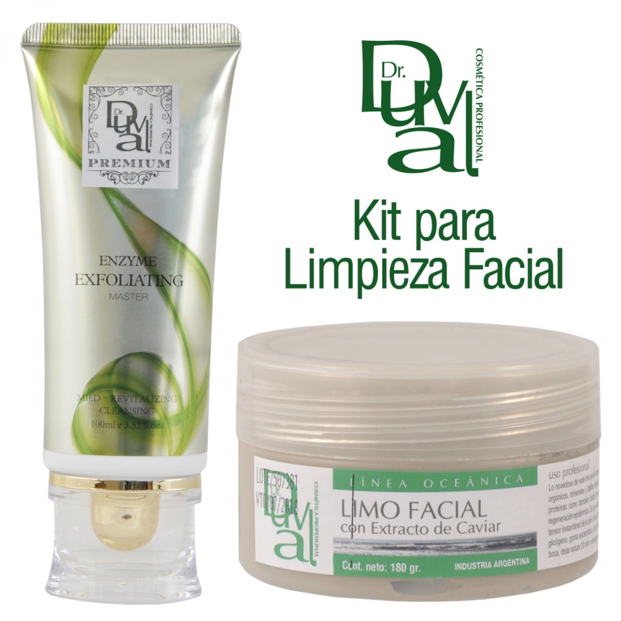 Comprá Online Kit para Limpieza Facial Gel Exfoliante + Limo Facial Dr
